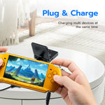 Mcbazel 6 in 1 Charging Cable For PSP/WII U/GBA SP/PSVITA1000/3DS/NDSL -Black
