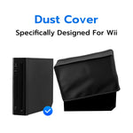 Mcbazel Oxford Nylon Fabric Dust Cover for Wii (Vertical-Black)