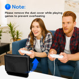 Mcbazel Oxford Nylon Fabric Dust Cover for Wii (Vertical-Black)