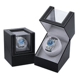PU Leather Automatic Single Watch Winder - UK Plug(W125B)