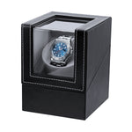 PU Leather Automatic Single Watch Winder - EU Plug(W125B)