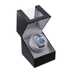 PU Leather Automatic Single Watch Winder - EU Plug(W125B)