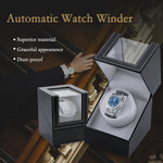 PU Leather Automatic Single Watch Winder - EU Plug(W125B)