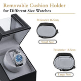 PU Leather Automatic Single Watch Winder - EU Plug(W125B)
