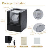 PU Leather Automatic Single Watch Winder - EU Plug(W125B)