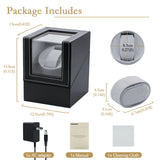 Mcbazel PU Leather Automatic Single Watch Winder - US Plug