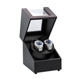 Carbon Fiber Automatic Dual Watch Winder-Black/Red (USB W135T)