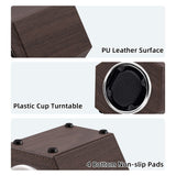 Hexagon PU Leather Automatic Single Watch Winder- Wood Grain(W147M)