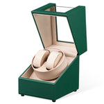 Mcbazel PU Leather Automatic Dual Watch Winder-Green
