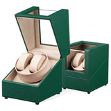 Mcbazel PU Leather Automatic Dual Watch Winder-Green