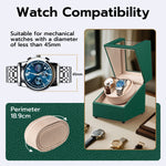 Mcbazel PU Leather Automatic Dual Watch Winder-Green