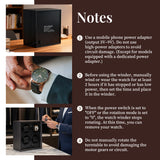 Ebony Pattern Automatic Four-Watch Winder Without Cover  - Black (SKW158)