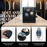 Automatic Three-Watch Winder with Open Cover Stop Function-Black(SKW113PU-3W/AM)