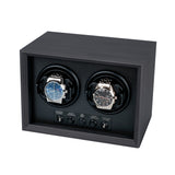 Ebony Pattern Automatic Two-Watch Winder Without Cover  - Black (SKW157)