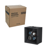 Ebony Pattern Automatic Four-Watch Winder with Cover - Black(SKW131-G/AM)