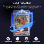 Lot 10 130PT Magnetic Game Card Case with UV Protection-Transparent