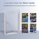 Lot 10 130PT Magnetic Game Card Case with UV Protection-Transparent