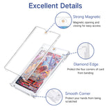 Lot 10 130PT Magnetic Game Card Case with UV Protection-Transparent