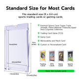 Lot 10 35PT Magnetic Game Card Case with UV Protection-Blue Ray