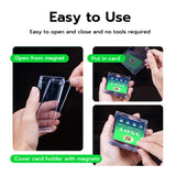 Lot 10 35PT Magnetic Game Card Case with UV Protection-Blue Ray
