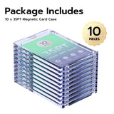 Lot 10 35PT Magnetic Game Card Case with UV Protection-Blue Ray