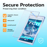 Lot 10 Magnetic Game Card Case with UV Protection-144mm*79mm*13mm