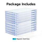 Lot 10 Magnetic Game Card Case with UV Protection-144mm*79mm*13mm