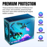 Lot 10 Transparent Storage Display Box for ETB Box-193*92*168*0.5MM