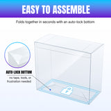Lot 10 Transparent Storage Display Box for ETB Box-193*92*168*0.5MM