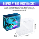 Lot 10 Transparent Storage Display Box for ETB Box-193*92*168*0.5MM