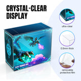 Lot 10 Transparent Storage Display Box for ETB Box-193*92*168*0.5MM