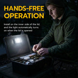 Lot 2 Automatic Sensor Lights Suitable for Tent Trunks/Car Storage Boxes/Fishing Boxes/Camping Storage Boxes-Black(M1)#
