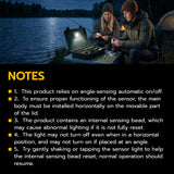 Lot 2 Automatic Sensor Lights Suitable for Tent Trunks/Car Storage Boxes/Fishing Boxes/Camping Storage Boxes-Black(M1)#