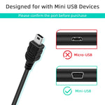 Mcbazel 2PCS Controller Charger Cable for PS3, 1 meter Mini USB Cable for Playstation 3, Data Charging Cable for PS3/PS3 Slim Dualshock3 Controller/Cameras