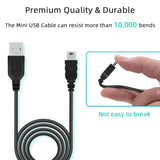 Mcbazel 2PCS Controller Charger Cable for PS3, 1 meter Mini USB Cable for Playstation 3, Data Charging Cable for PS3/PS3 Slim Dualshock3 Controller/Cameras