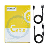 Mcbazel Lot 2 3 Meter USB to mini USB Power Charge Cable for PS3 Controller/Mini Port Device with Anti-interference Magnetic Ring - Black