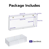 Lot 5 187PT Blue Gold Card Brick-19.5cm*8.6cm