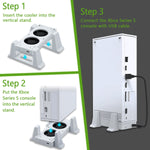 Mcbazel Vertical Stand with Cooling Fan for Xbox Series S