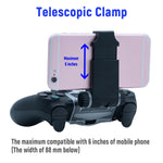 Mcbazel PS4 Controller Smart Phone Holder for PS4/ PS4 Slim/ PS4 Pro Controller