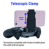 Mcbazel PS4 Controller Smart Phone Holder for PS4/ PS4 Slim/ PS4 Pro Controller
