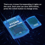 Mcbazel Gamecube 512MB Memory Cards for Gamecube and Wii Console
