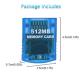 Mcbazel Gamecube 512MB Memory Cards for Gamecube and Wii Console