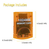 Mcbazel 1024MB(16344 Blocks) Memory Card for Gamecube and Wii Console
